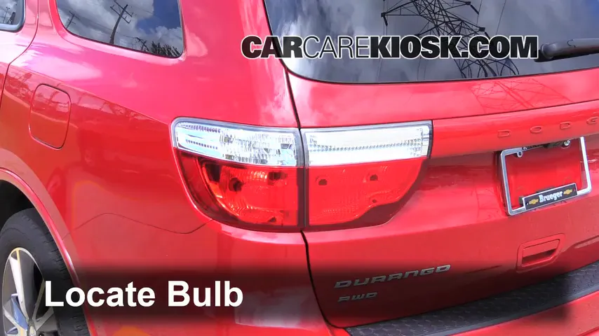 2013 Dodge Durango RT 5.7L V8 Lights Turn Signal - Rear (replace bulb)